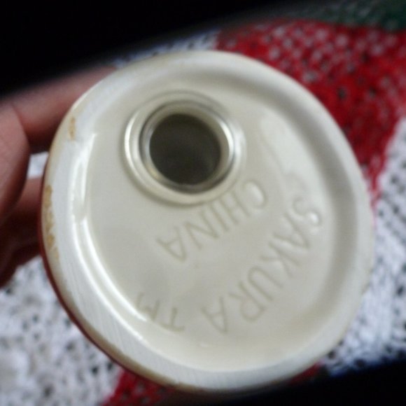 Vintage Sakura Salt & Pepper Shakers Gathering of the Angels Holiday Debbie Mumm - Picture 6 of 12